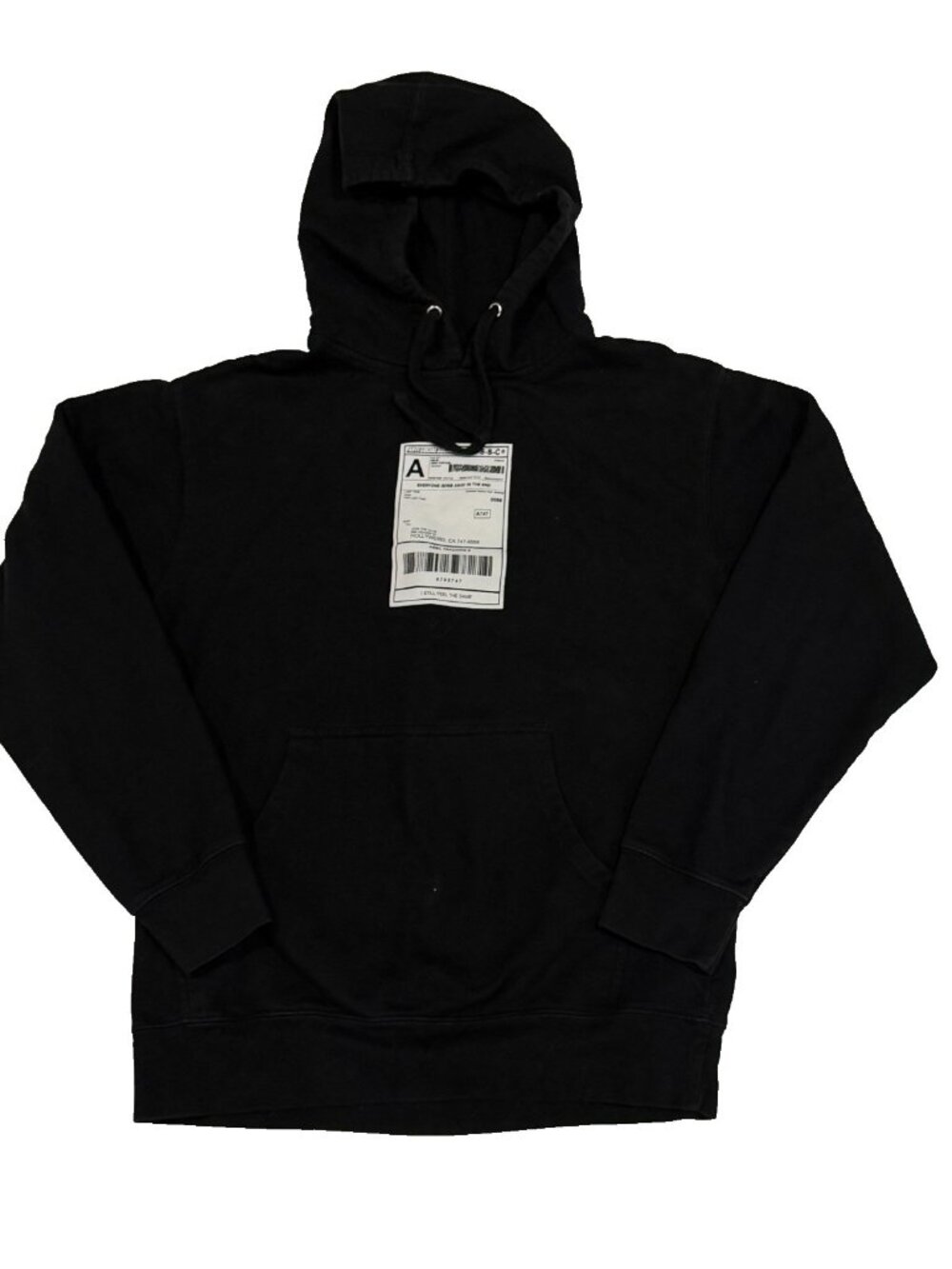 Anti Social Social Club Hollyweird Black Shipping Label ASSC Hoodie Mens Medium